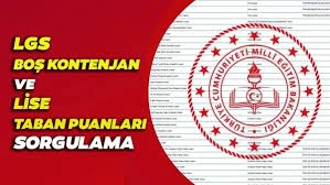 2024 LGS Sonuçları Açıklandı Taban Puanları Boş Kontenjanlar ve Sorgulama Rehberi