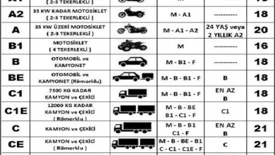 Türkiye'de Ehliyet Rehberi B ve B1 Ehliyetlerinden F ve D1 Ehliyetlerine